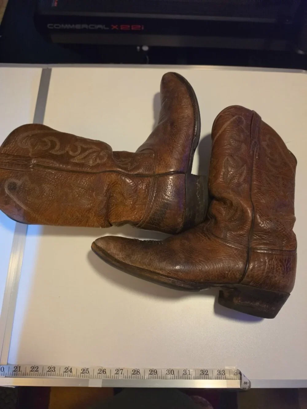 Vintage Lucchese Classics Mens Western Brown Boots Sz 10.5 E